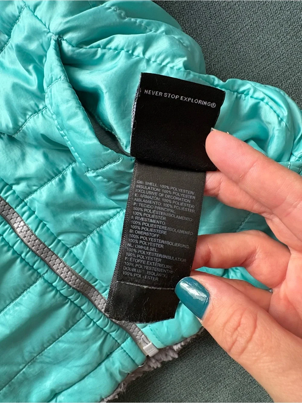 The North Face one side